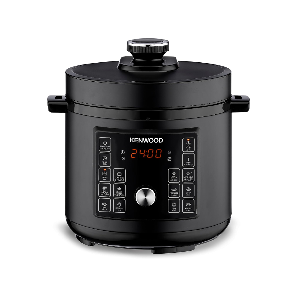 Kenwood Kenwood Electric Pressure Cooker 8L Smart Steam Pot 16-in-1 Multifunctional Programmable Multicooker | PCM95.000BK - Home & Kitchen - Lebanon