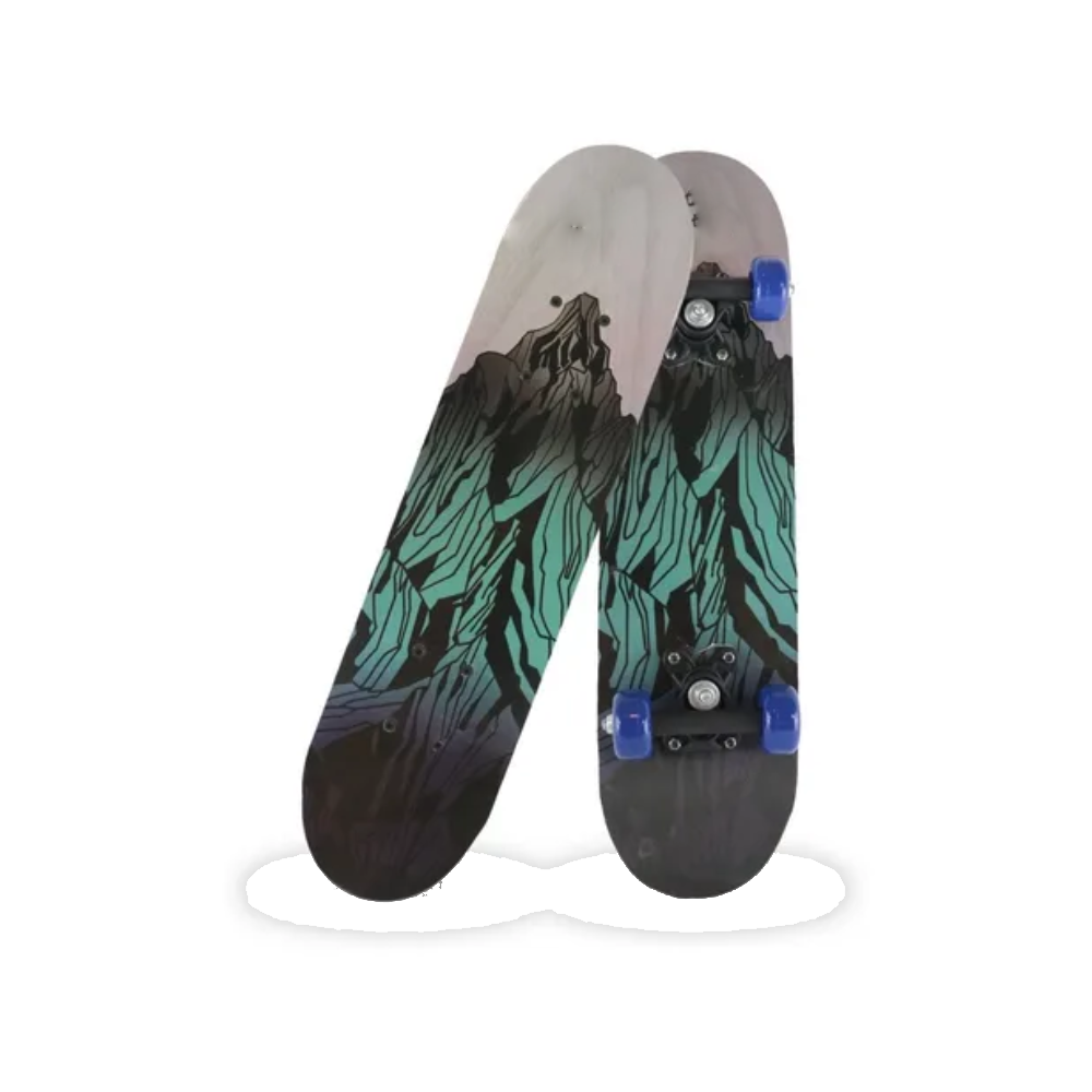 Professional Skateboard for Adults - Black/Green | 251-1 - Toys & Games - Lebanon