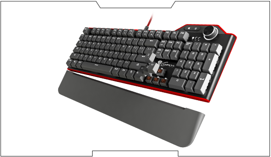 undefined Genesis Keyboard RX85 Blue Backlight | NKG-0958 - Computers & Tech - Lebanon