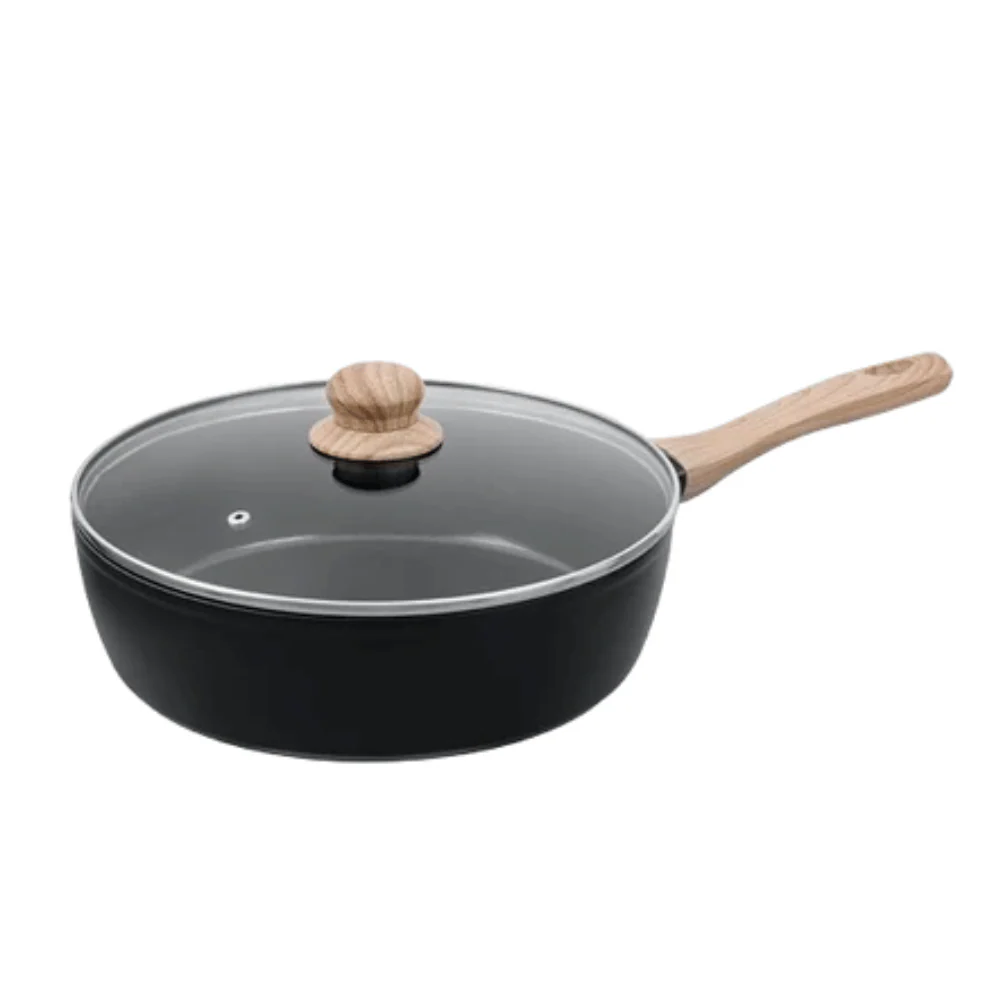 Pyrex Pyrex Cook & Care Deep Frypan with Lid - 28cm | CR28DF6 - Home & Kitchen - Lebanon