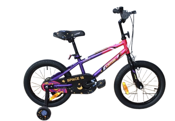 Lotus Kid's Bicycle 16 inch - Purple | JK2212023-16P - Sports & Outdoors - Lebanon