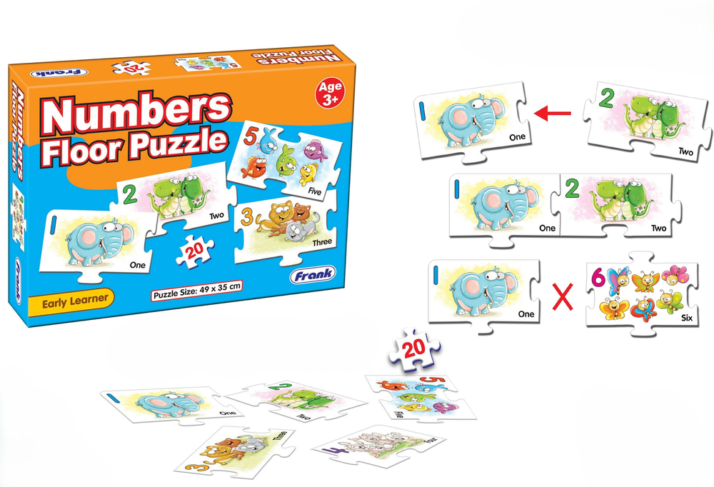 Frank Frank Numbers Floor Puzzle | 10162 - Toys & Games - Lebanon