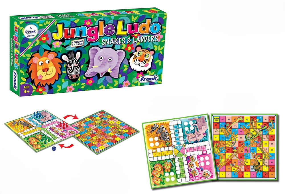Frank Frank Jungle Ludo & Snakes And Ladders | 24102 - Toys & Games - Lebanon