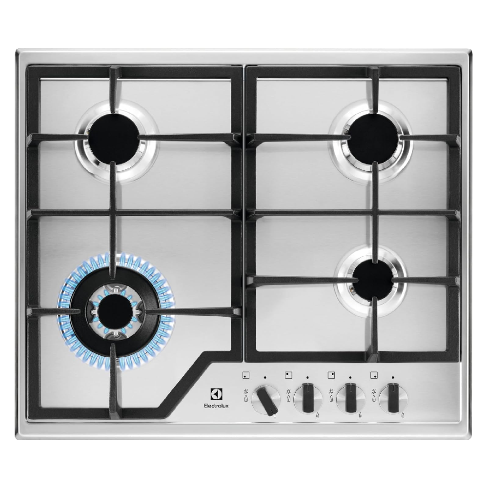 Electrolux Electrolux 60cm UltimateTaste 500 Built-in Gas Hob with 4 Cooking Zones | KGS6436X - Home & Kitchen - Lebanon