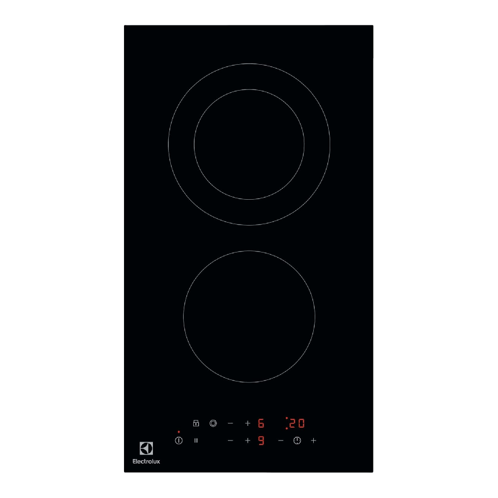 Electrolux Electrolux 30cm UltimateTaste 300 Built-in Ceramic Hob with 2 Burners | LHR3233CK - Home & Kitchen - Lebanon