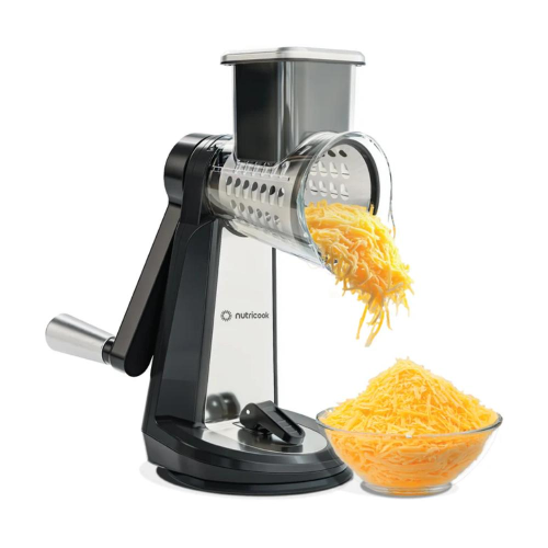 Nutricook Nutricook 3-in-1 Essentials Grater – Fine and Coarse Grate Plus Slice – Black | NC-RG150 - Home & Kitchen - Lebanon