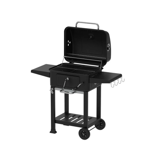 Zilan Zilan Outdoor Charcoal Grill with Chrome Steel Grid, Built-in Thermometer & Wheels β 54Γ42.5 cm Cooking Surface | ZLN3574 - Home & Kitchen - Lebanon