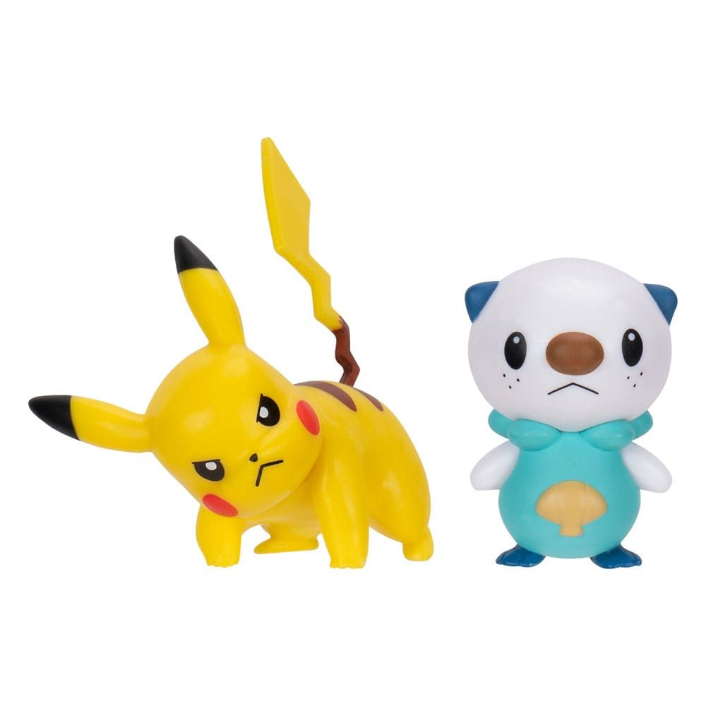 Pokemon Pokemon Battle Figure Pack - Pikachu & Oshawott Official Detailed Figures 5 cm Each | PKW4068 - Toys & Games - Lebanon