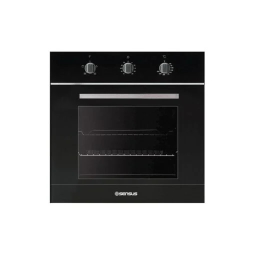 Sensus Sensus Gas Electric Oven 60cm Black Color | TEGE60GB - Home & Kitchen - Lebanon