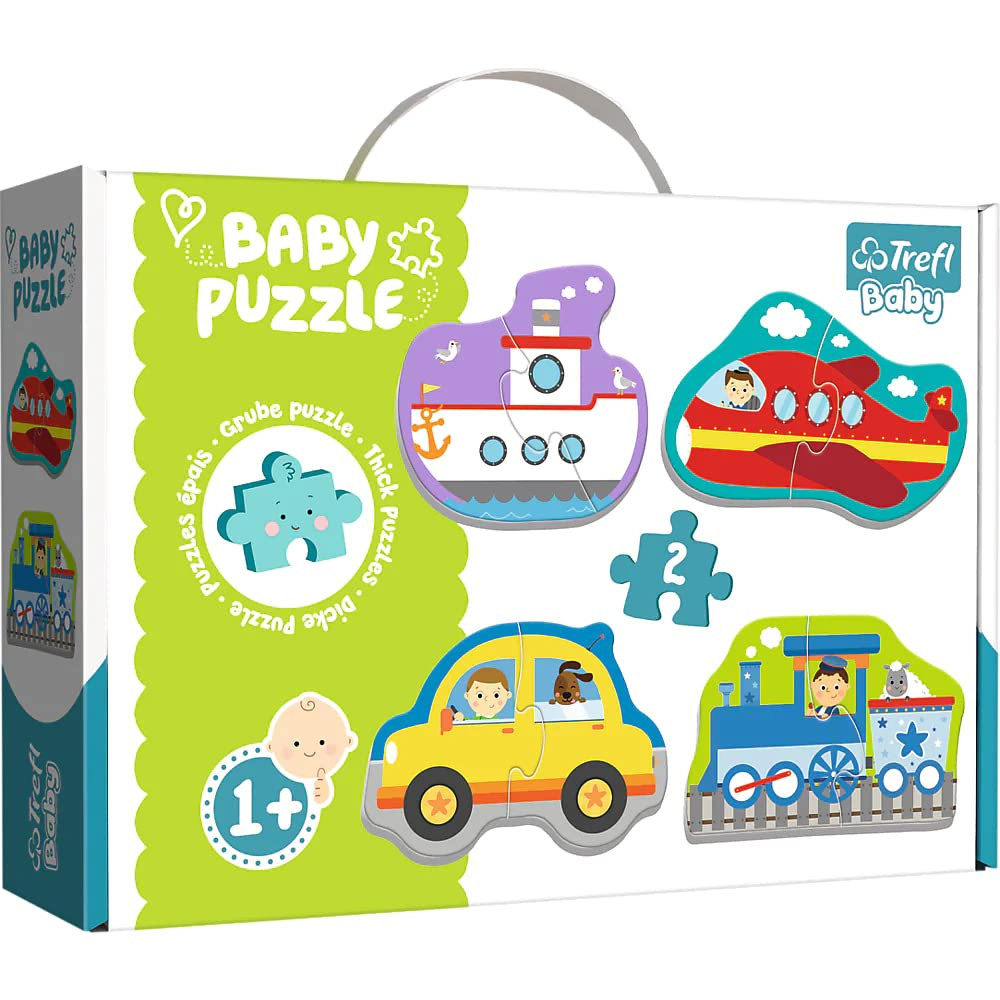 Trefl Trefl Baby Puzzle - 8-Piece Vehicle Shapes for Toddlers | 36075 - Toys & Games - Lebanon