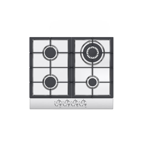 Queen Chef Queen Chef Built-in Gas Hob 4 Burners - Stainless Steel | QCHB60-4GS/S (A) - Home & Kitchen - Lebanon