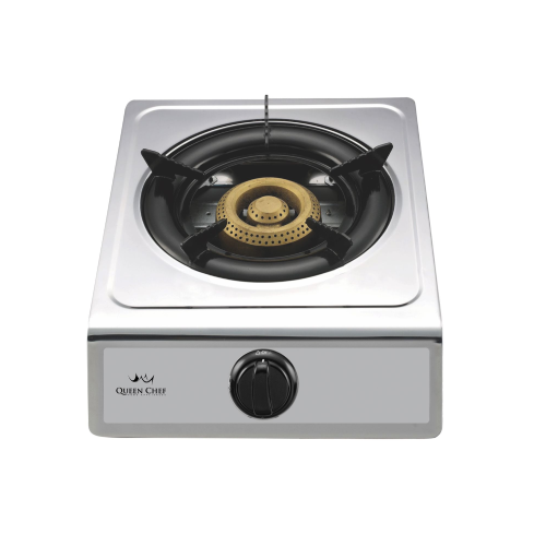 Queen Chef Queen Chef Table Gas Stove Single Burner - Stainless Steel | QCGS-01S - Home & Kitchen - Lebanon