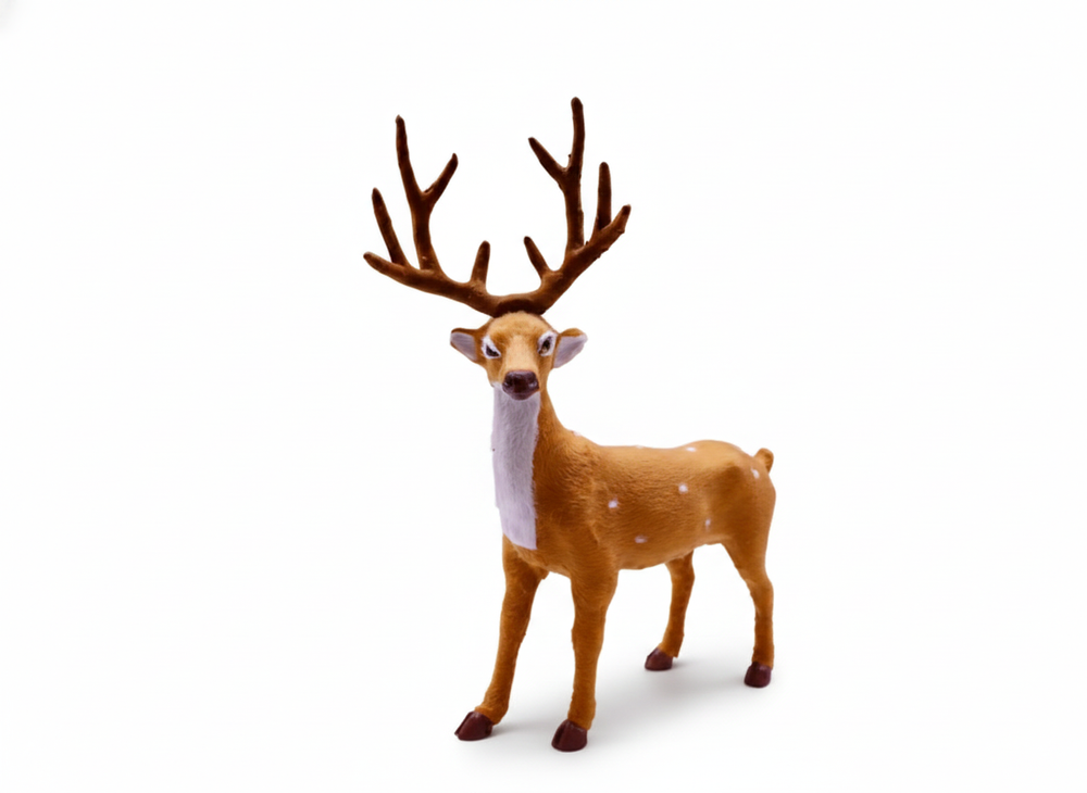 Christmas Standing Reindeer Figurine 35 cm | AL541-1 - Home & Kitchen - Lebanon