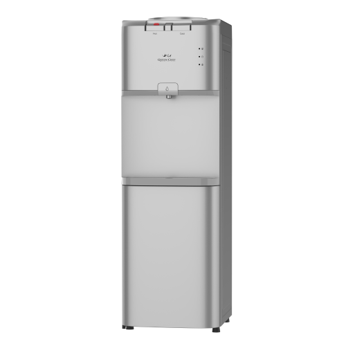Queen Chef Queen Chef Top Loading Water Dispenser Cold & Hot, Safety Switch - Silver | BY566A S - Home & Kitchen - Lebanon