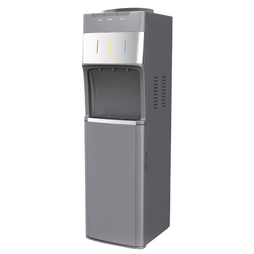 Queen Chef Queen Chef Elegant 3-Tap Water Dispenser with Storage & Anticalcaire Heater - Silver | BY1196 S - Home & Kitchen - Lebanon