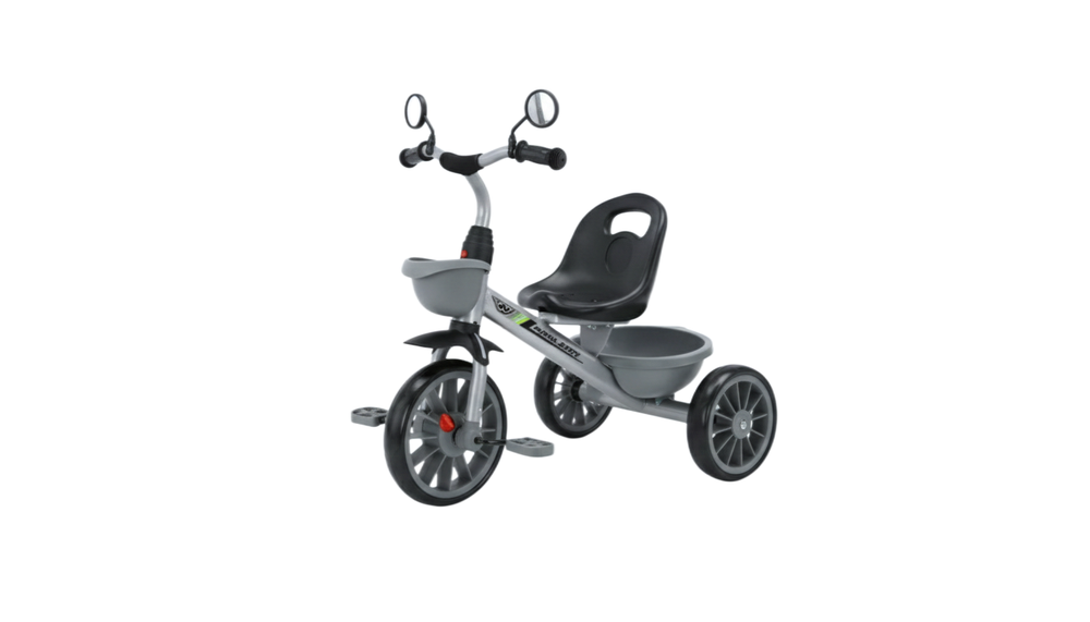 undefined Grey Kids Tricycle with Rear Storage Bucket | 183 - Toys & Games - Lebanon