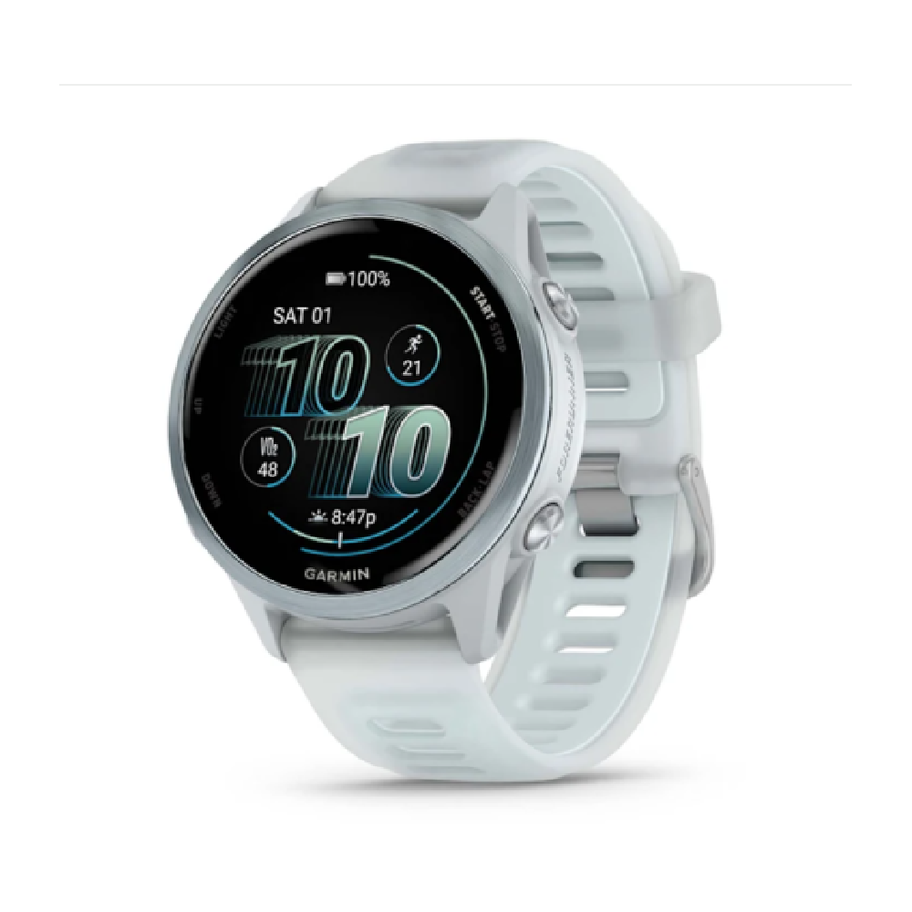 Garmin Garmin Forerunner 570 Smart Watch - 42mm Cloud Blue Aluminum with Translucent Whitestone/Cloud Blue Band | 010-02970-01 - Phones & Wearables - Lebanon