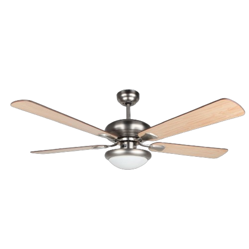 Queen Chef Queen Chef 52" Ceiling Fan Satin Nickel LED 6 Speeds | D52054 - Home & Kitchen - Lebanon