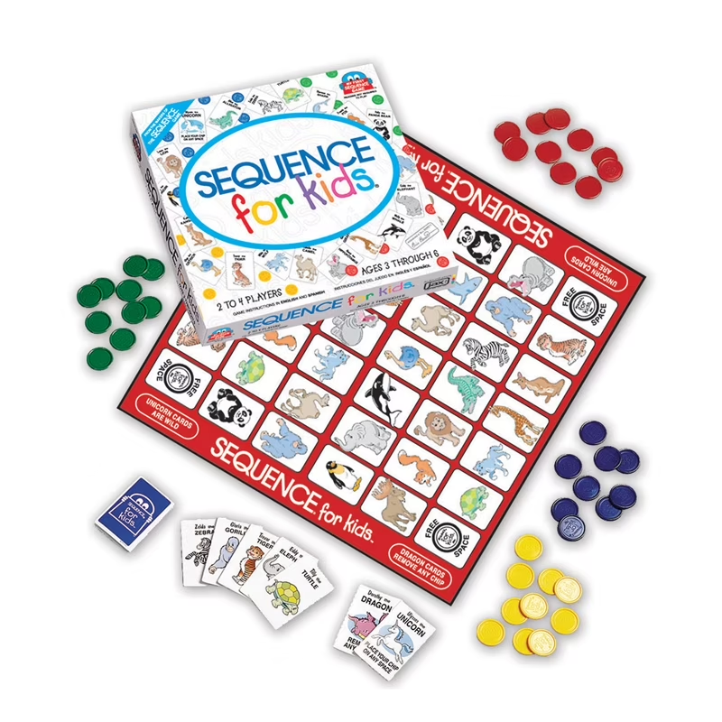 Sequence for Kids - Children’s Strategy Board Game (2–4 Players) | Ages 3+ | AL55207 - Toys & Games - Lebanon