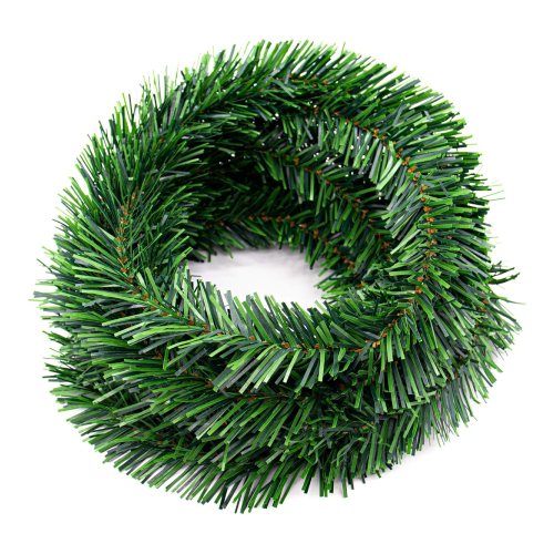Thick PVC Christmas Green Garland, 14cm - 2M | AL2167 - Home & Kitchen - Lebanon