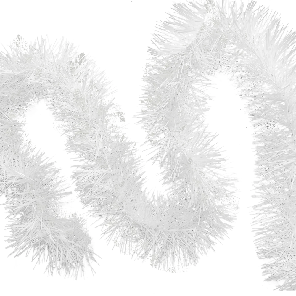 Thick Milk White Filament Tinsel Garland, 11cm - 2M | AL2171 - Home & Kitchen - Lebanon