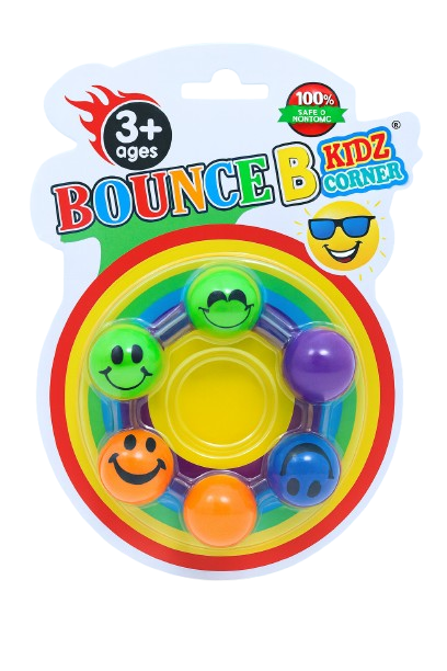 Kids Smiley Bounce Ball Set - 6-Pack | 18B-66 - Toys & Games - Lebanon