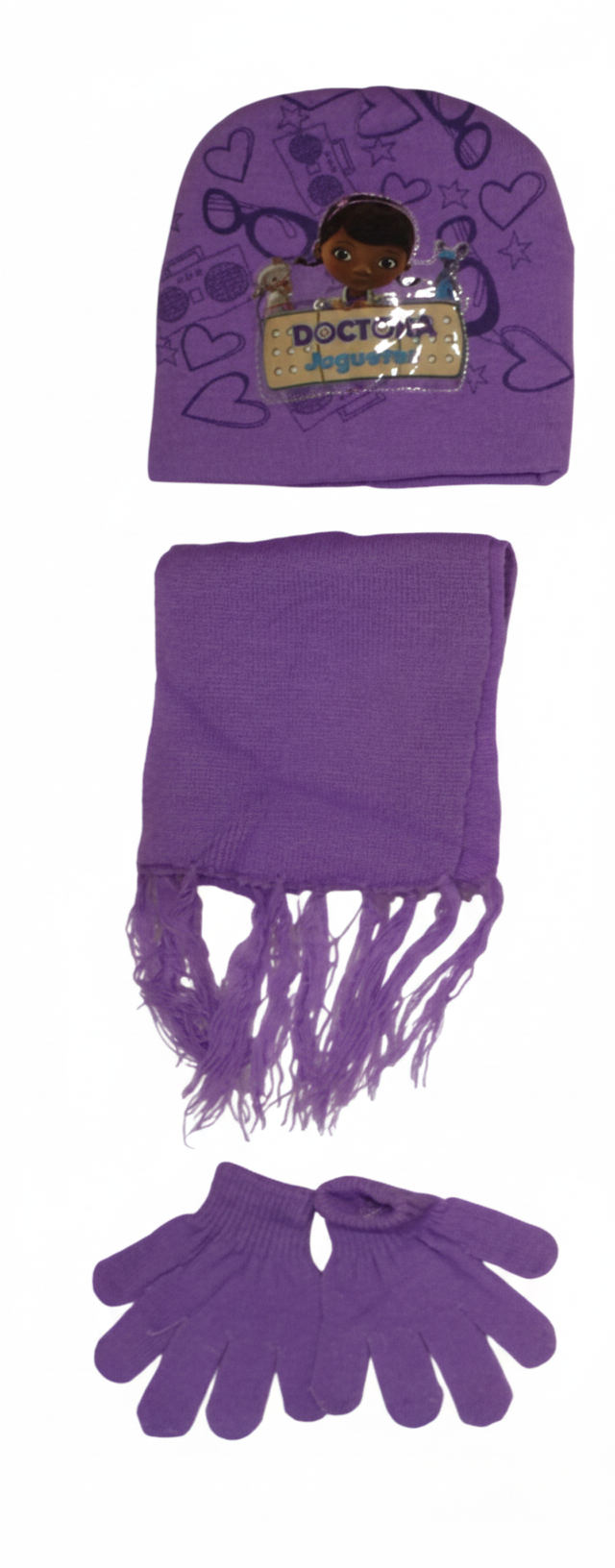  Doc McStuffins Kids Winter Set - Hat, Scarf & Gloves - Purple | AL1890 - Toys & Games - Lebanon