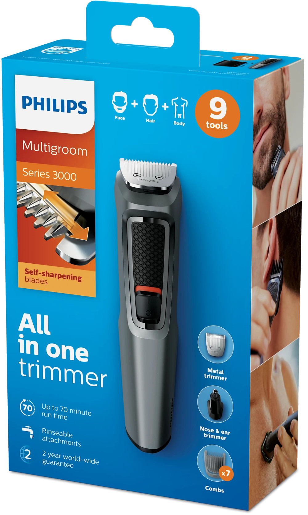 Philips Philips 9-in-1, Face, Hair and Body - Multi Grooming Kit | MG3747 - Beauty & Personal Care - Lebanon