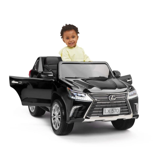Lexus LX 570 Style Kids Ride-On Car - Black | SMT-7588/B - Toys & Games - Lebanon