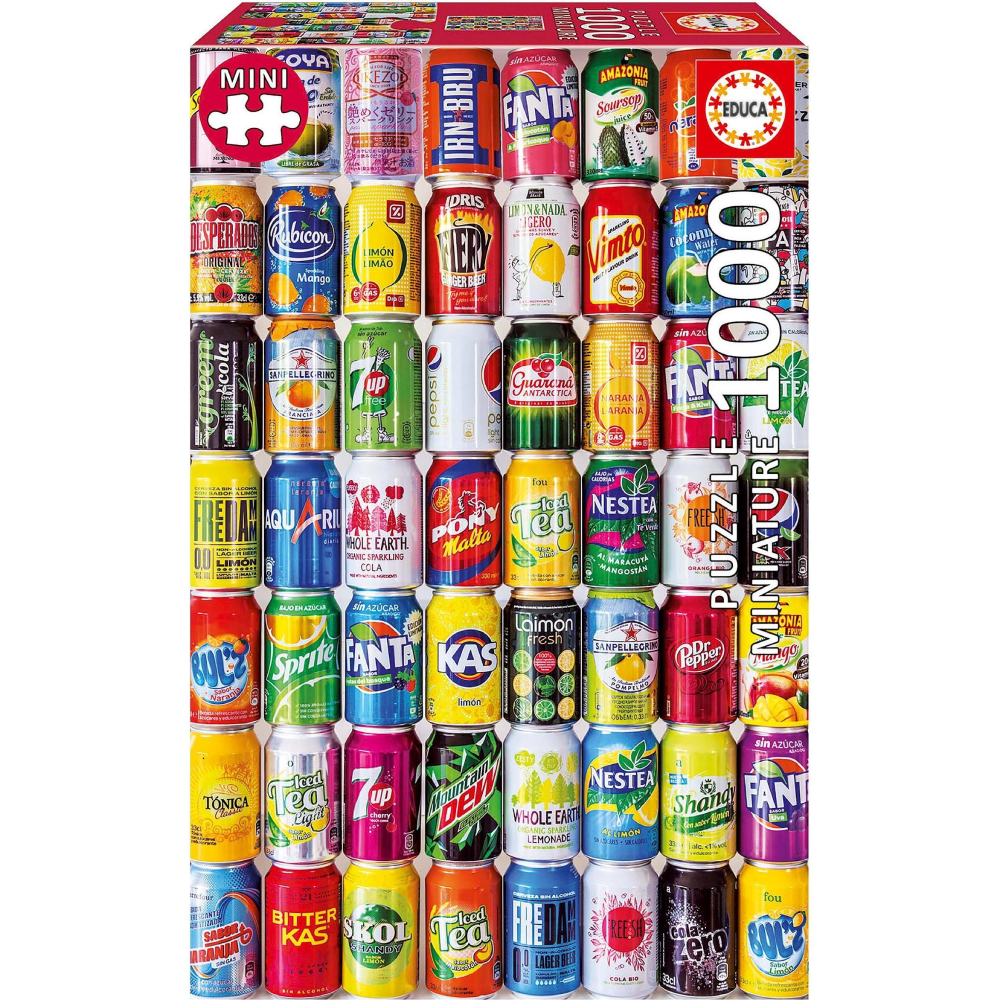 Educa Educa Assorted Drink Cans 500-Piece Puzzle | 18447 - Toys & Games - Lebanon
