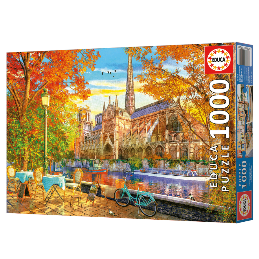 Educa Educa 19936 - Riverside Cathedral Autumn Scene 1000-Piece Jigsaw Puzzle | 19936 - Toys & Games - Lebanon