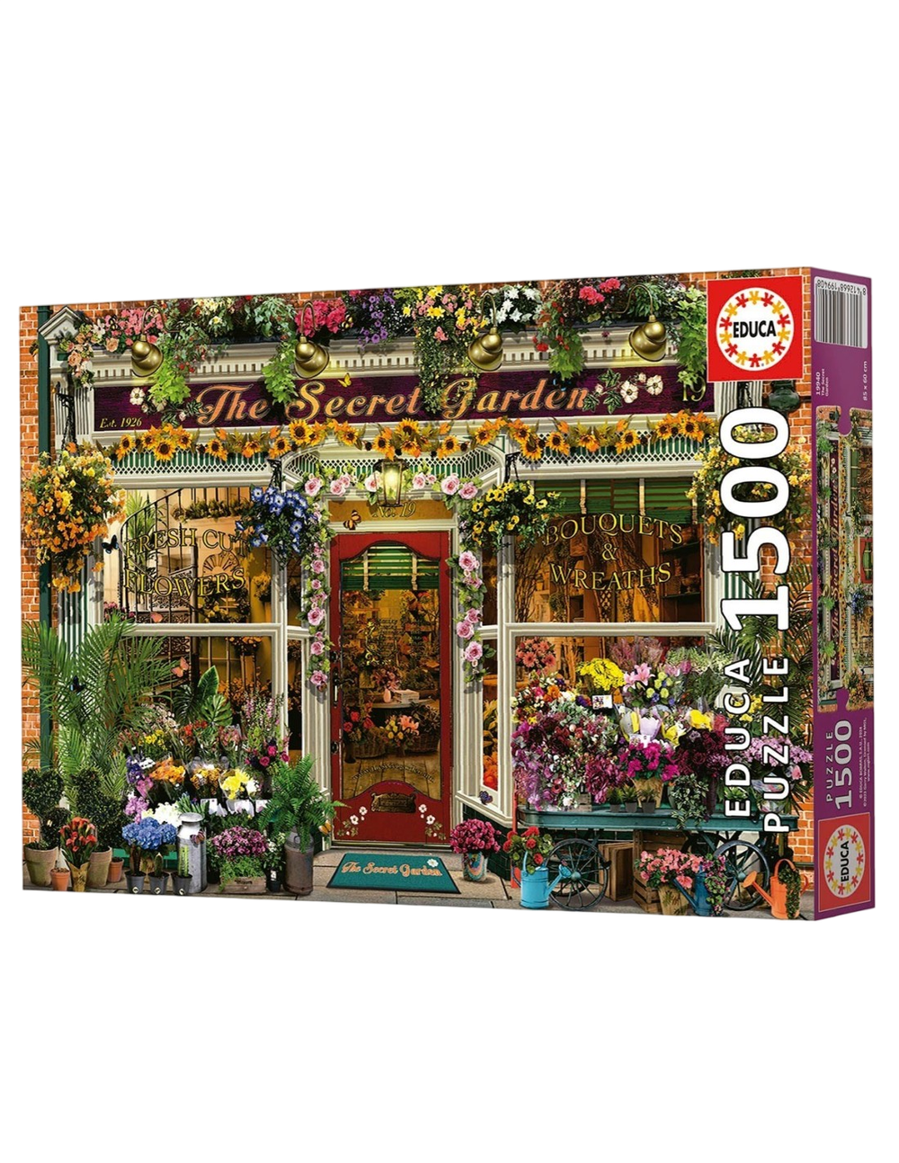 Educa 19940 - The Secret Garden Flower Shop 1500-Piece Jigsaw Puzzle | 19940