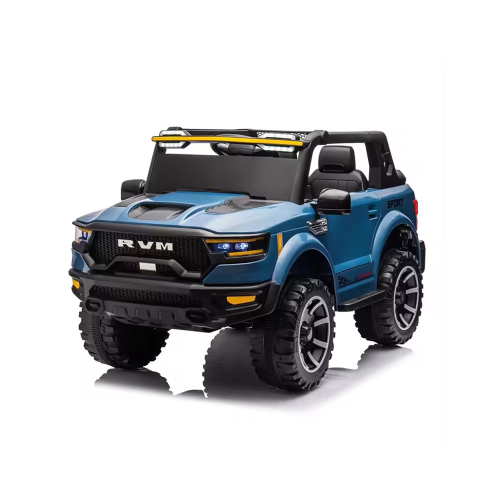 undefined RVM Kids Electric Ride-On Car Scooter Toy with Headlights - Blue | FB-916BL - Toys & Games - Lebanon