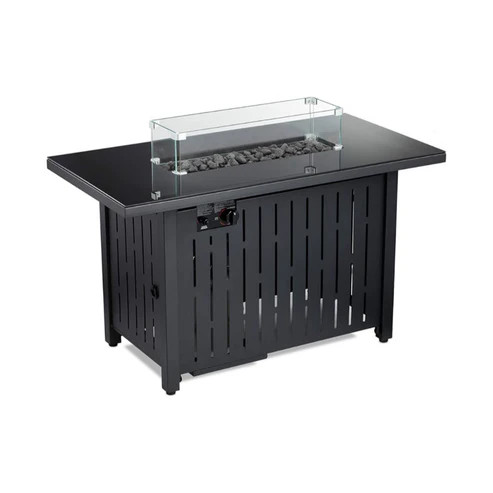 BIG GENERAL Rectangular Glass Patio Heater Topless Black | BGPH-823G - Home & Kitchen - Lebanon