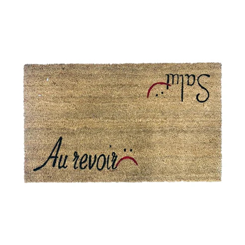 BDR BDR Salut / Au Revoir Door Mat 75×45 cm | 8545845589027 - Home & Kitchen - Lebanon