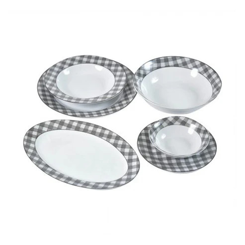 BDR BDR Dinner Set 26 Pcs Grey | 6285360266462 - Home & Kitchen - Lebanon