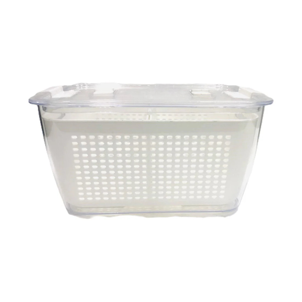 BDR BDR Storage Saver Container with Lid & Colander 5L | 8697463922080 - Home & Kitchen - Lebanon