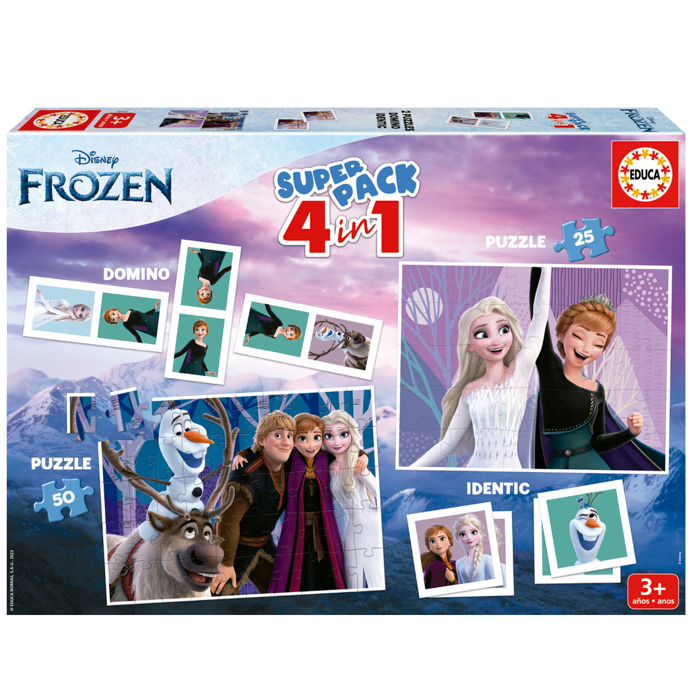 Educa Educa Disney Frozen Super Pack 4-in-1 | 19737 - Toys & Games - Lebanon