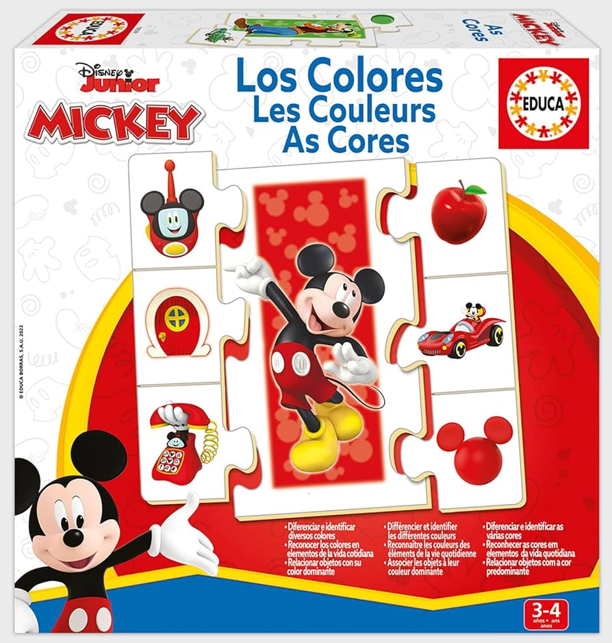 Educa EDUCA Disney Junior Mickey - Color Learning Puzzle Game | 19329 - Toys & Games - Lebanon