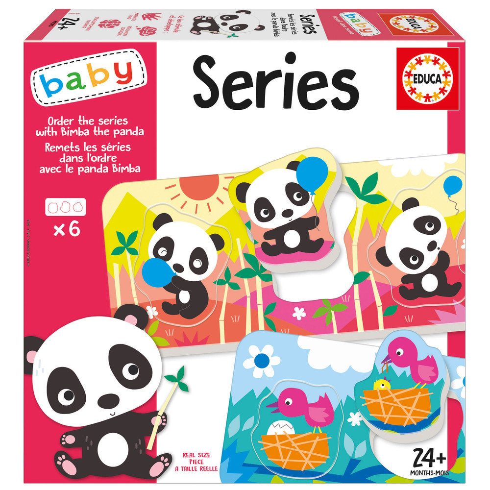 Educa Educa 19979 -Baby Series Puzzle Set with Bimba the Panda (6 Sequencing Cards) | 19979 - Toys & Games - Lebanon