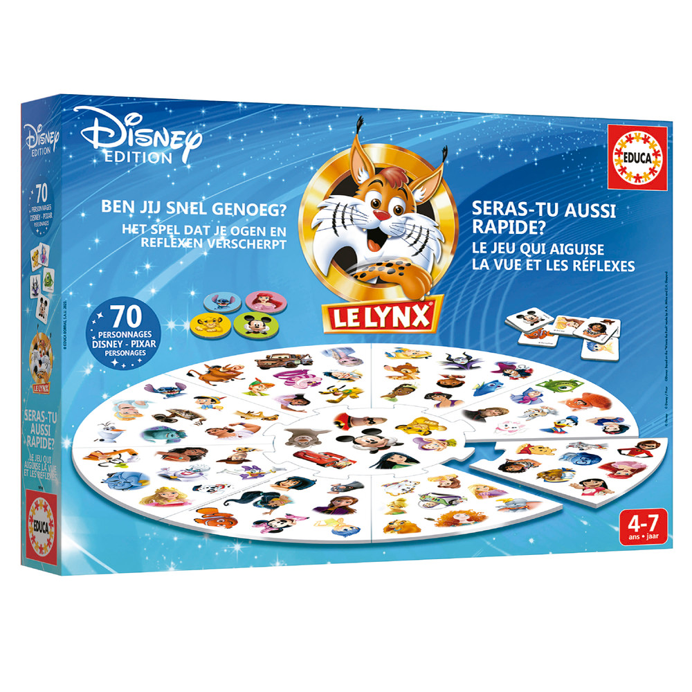 Educa Educa 19748 - Le Lynx Disney Edition (70 Disney & Pixar Characters) | 19748 - Toys & Games - Lebanon