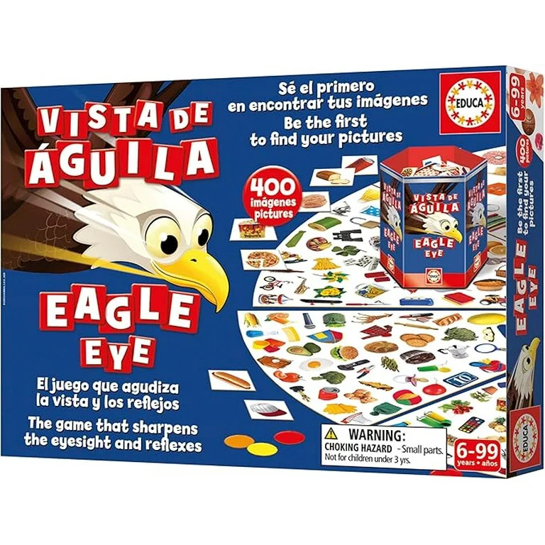Educa Educa - Eagle Eye Visual Reflex Game (400 Pictures, 6-99 Years) | 20043 - Toys & Games - Lebanon