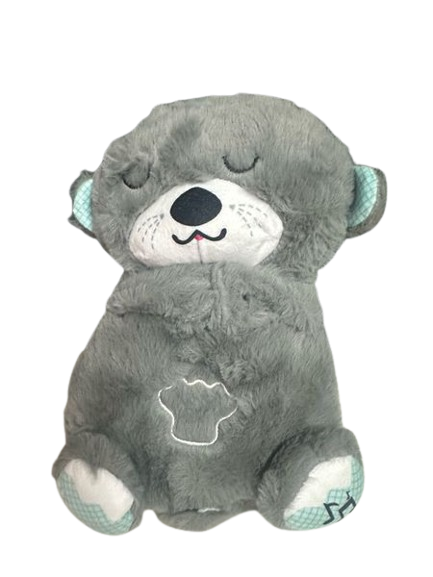 Soft Sleeping Bear Plush Toy - Grey | 312-2 (1 Piece) - Toys & Games - Lebanon
