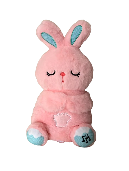 undefined Soft Sleeping Rabbit Plush Toy - Pink | 312-4 - Toys & Games - Lebanon
