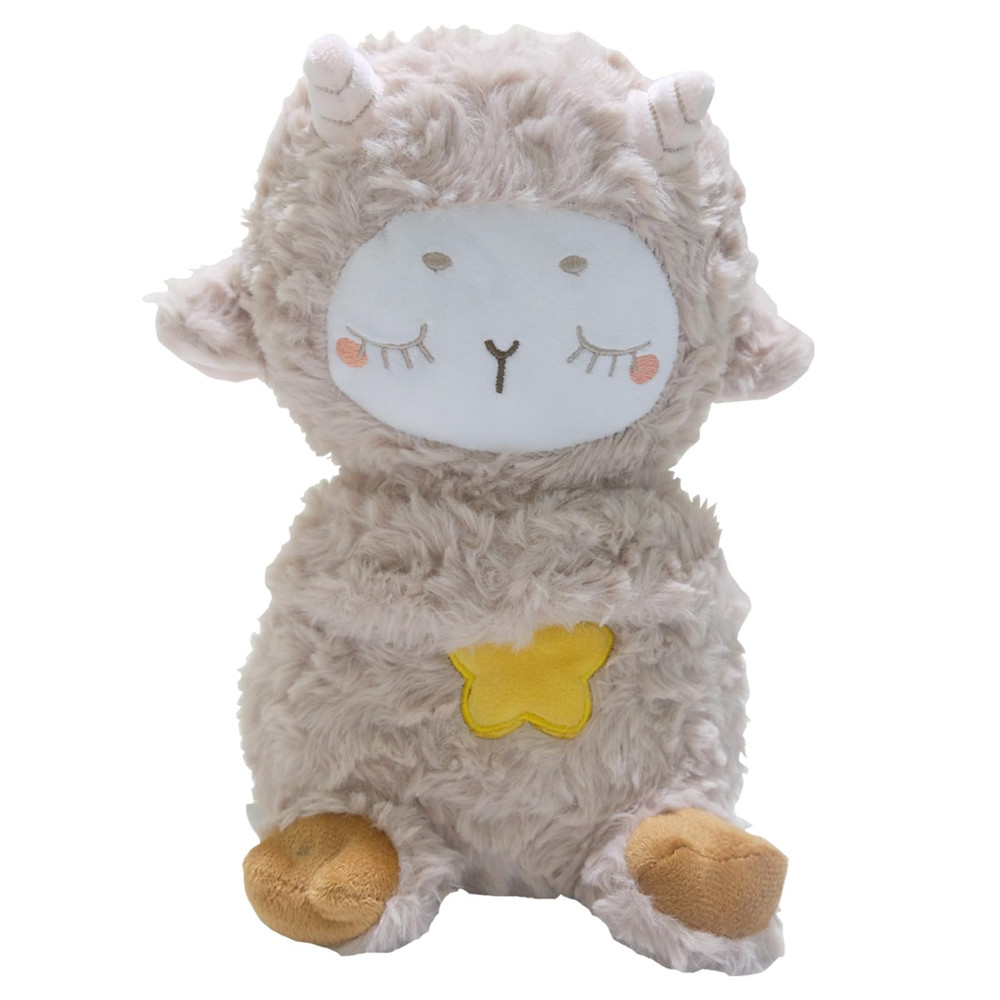 undefined Soft Sleeping Sheep Plush Toy - Beige | 312-5 - Toys & Games - Lebanon