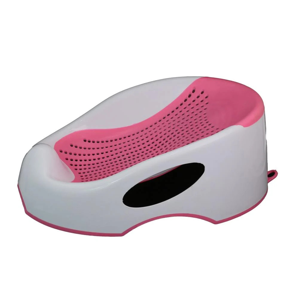Baby Bath Support Seat – Soft Non-Slip Newborn Bathtub Cradle (Pink) | 1612 - Toys & Games - Lebanon
