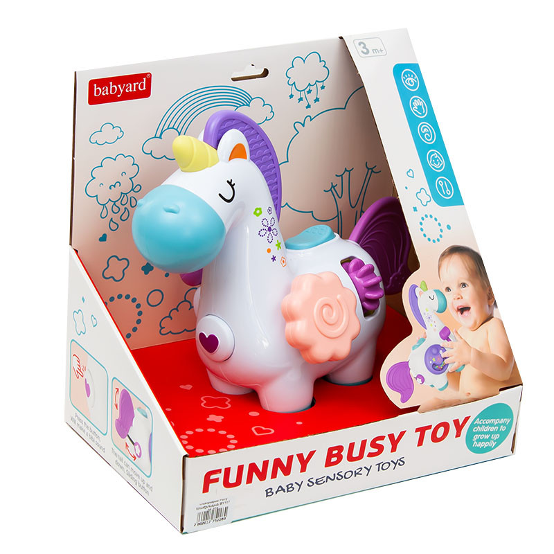 Funny Busy Toy – Baby Sensory Unicorn Activity Toy | BY117 - Toys & Games - Lebanon