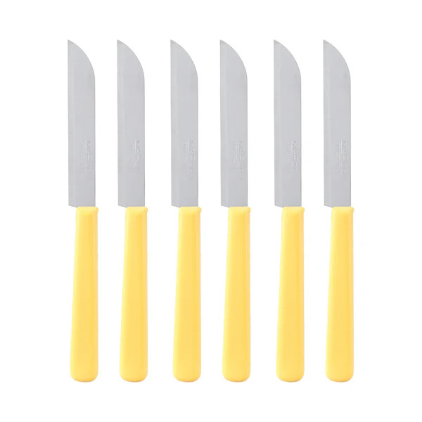 Marob MAROB 24LB06G Table Knife Yellow 6pcs | MA031001110003 - Home & Kitchen - Lebanon