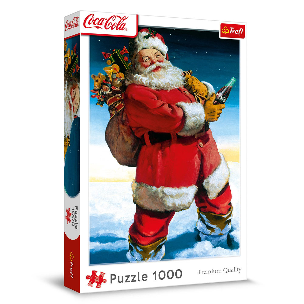 Trefl Trefl Coca-Cola Santa Claus in the Snow Jigsaw Puzzle - 1000 Pieces | 10923 - Toys & Games - Lebanon