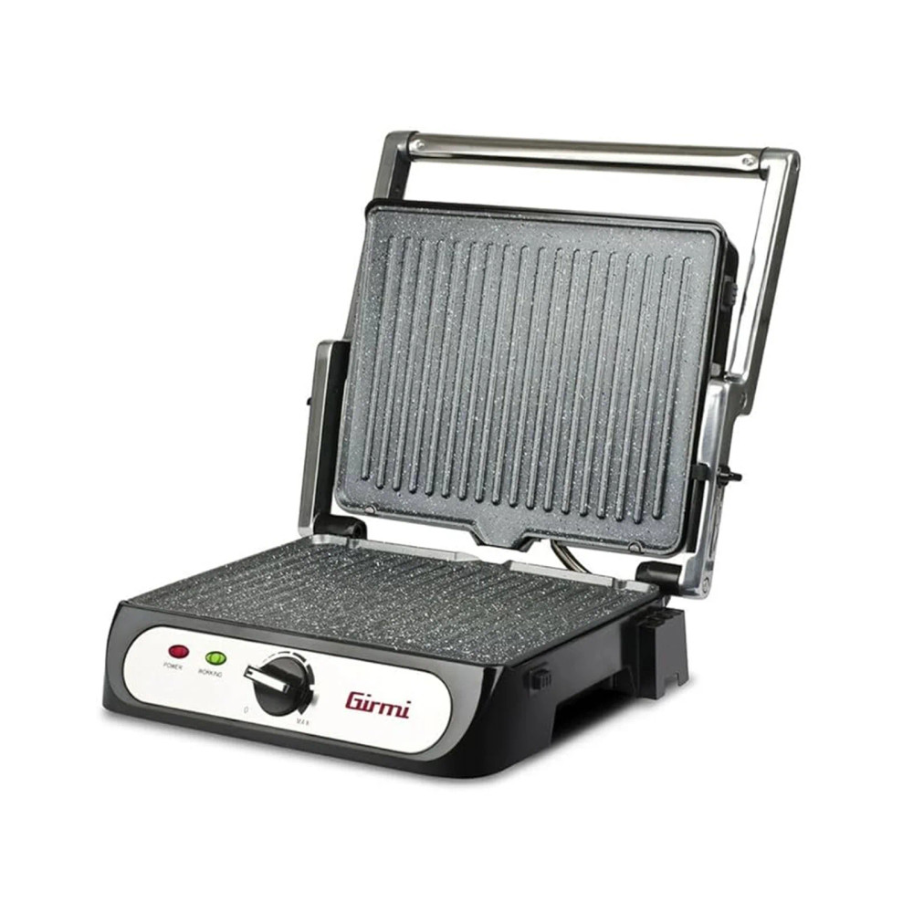 Girmi Girmi Contact Grill 2000w Non Stick Stainless Steel | GBS41 - Home & Kitchen - Lebanon